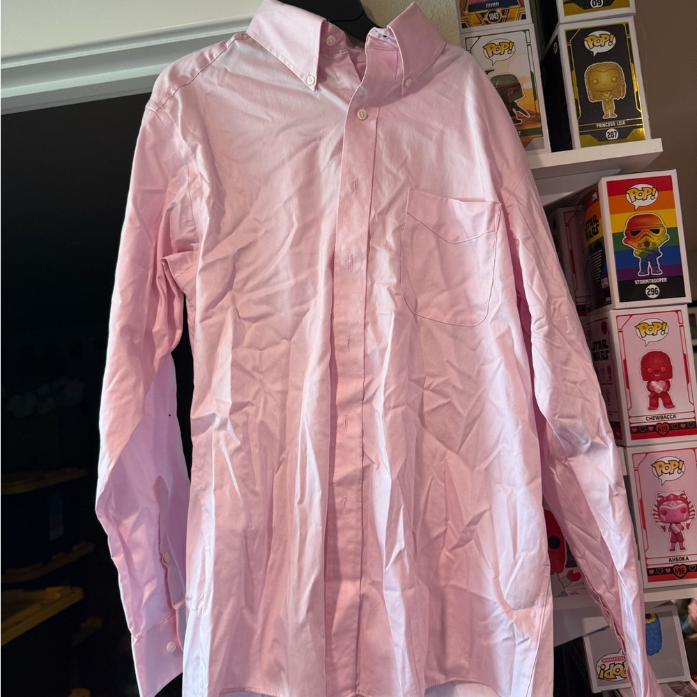 🥥Club Room Light Pink Casual Button-Down Shirt
